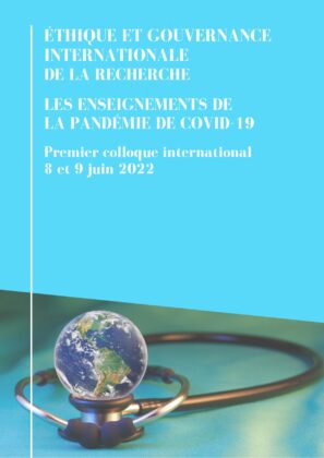 Ethique et gouvernance internationale de la recherche : Les enseignements de la pandémie de Covid 19